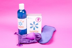 Set Menstruationstasse und Lunapad